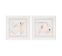 Cuadro Pintura Abstracto Lienzo 2/M 98 X 98 cm (Set de 2)