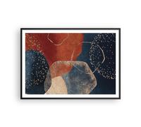 Cuadro Poster de Pared 100x70cm Marco Los colores las formas la geometría Art