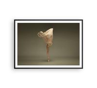 Cuadro Poster de Pared 100x70cm Póster Marco Bailarina Figura Bailando Wall Art