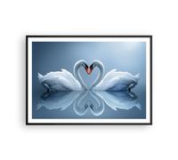 Cuadro Poster de Pared 100x70cm Póster Marco carga vapor agua Wall Art Prints