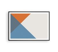 Cuadro Poster de Pared 100x70cm Póster Marco Cuatro Los Colores Abstracción Art
