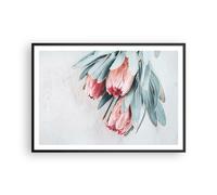 Cuadro Poster de Pared 100x70cm Póster Marco Flor Eucalipto Australiano Wall Art
