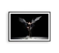 Cuadro Poster de Pared 100x70cm Póster Marco Fotografía Danza Alas Wall Art