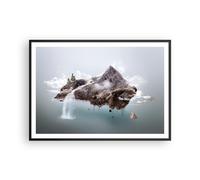 Cuadro Poster de Pared 100x70cm Póster Marco medio ambiente naturaleza Wall Art