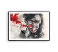 Cuadro Poster de Pared 100x70cm Póster Marco mujer cara arte Wall Art Prints
