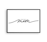 Cuadro Poster de Pared 100x70cm Póster Marco Te quiero mamá Wall Art Prints