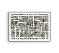 Cuadro Poster de Pared 100x70cm Póster Marco Textura Patrón Pieza Wall Art