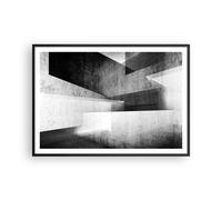 Cuadro Poster de Pared 100x70cm Póster Marco Tridimensional Ilusión Óptica Art