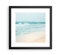 Cuadro Poster de Pared 30x30cm Póster Marco Borde Ola Agua Wall Art Prints Decor