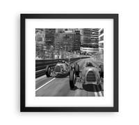 Cuadro Poster de Pared 30x30cm Póster Marco fórmula 1 retro Wall Art Prints