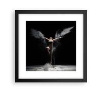 Cuadro Poster de Pared 30x30cm Póster Marco Fotografía Danza Alas Wall Art