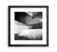Cuadro Poster de Pared 30x30cm Póster Marco Tridimensional Ilusión Óptica Art