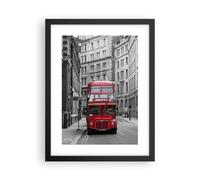 Cuadro Poster de Pared 30x40cm Autobús inglaterra vacaciones londres Wall Art