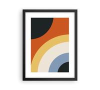 Cuadro Poster de Pared 30x40cm Marco Abstracción Los Colores Radio Wall Art