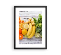 Cuadro Poster de Pared 30x40cm Marco Comida vegetales comer fresco Wall Art
