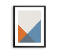Cuadro Poster de Pared 30x40cm Marco Cuatro Los Colores Abstracción Wall Art