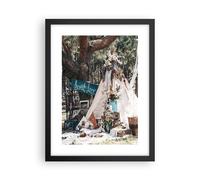 Cuadro Poster de Pared 30x40cm Marco Recién casados Amor Paisajes Wall Art
