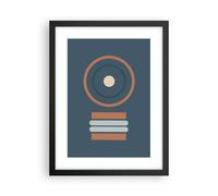 Cuadro Poster de Pared 30x40cm Póster Marco Abstracto Moderno Patrones Wall Art