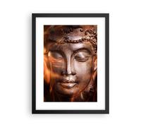 Cuadro Poster de Pared 30x40cm Póster Marco Buda estatua misterio Wall Art