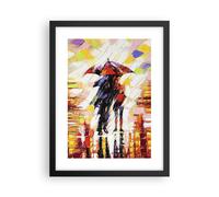 Cuadro Poster de Pared 30x40cm Póster Marco caminar amantes Wall Art Prints