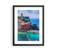 Cuadro Poster de Pared 30x40cm Póster Marco Colores Edificios Italia Wall Art