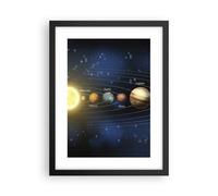 Cuadro Poster de Pared 30x40cm Póster Marco cosmos planeta Wall Art Prints Decor