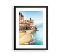 Cuadro Poster de Pared 30x40cm Póster Marco Costa Amalfi Italia Wall Art Prints