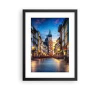 Cuadro Poster de Pared 30x40cm Póster Marco Cracovia Iglesia Mariacki Wall Art