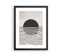 Cuadro Poster de Pared 30x40cm Póster Marco Figuras Formas Geometría Wall Art