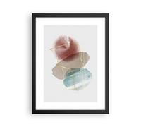 Cuadro Poster de Pared 30x40cm Póster Marco Forma Figura Abstracción Wall Art