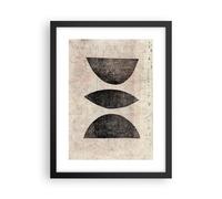 Cuadro Poster de Pared 30x40cm Póster Marco Forma Figuras Geométrica Wall Art