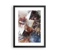 Cuadro Poster de Pared 30x40cm Póster Marco guitarra musica Wall Art Prints