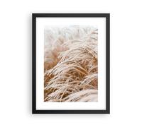 Cuadro Poster de Pared 30x40cm Póster Marco Hierba Naturaleza Escarcha Wall Art