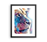 Cuadro Poster de Pared 30x40cm Póster Marco León Melena Cuento De Hadas Wall Art
