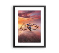 Cuadro Poster de Pared 30x40cm Póster Marco Łódź Oeste El Sol Wall Art Prints