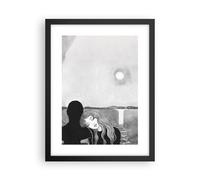 Cuadro Poster de Pared 30x40cm Póster Marco Pareja Amantes Chica Wall Art Prints