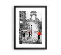 Cuadro Poster de Pared 30x40cm Póster Marco Paris ciudad hogar Wall Art Prints