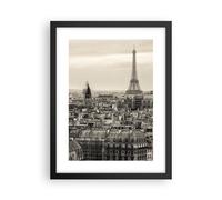 Cuadro Poster de Pared 30x40cm Póster Marco Paris ciudad hogar Wall Art Prints