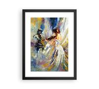 Cuadro Poster de Pared 30x40cm Póster Marco Pieza Mujer Artista Wall Art Prints