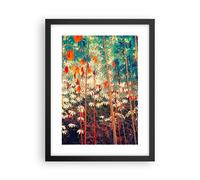 Cuadro Poster de Pared 30x40cm Póster Marco Plantas Tropicales Naranja Wall Art