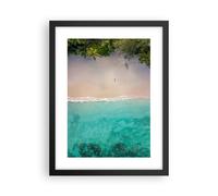Cuadro Poster de Pared 30x40cm Póster Marco Playa Trópico Borde Wall Art Prints
