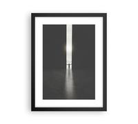 Cuadro Poster de Pared 30x40cm Póster Marco Puerta Hombre Luz Wall Art Prints