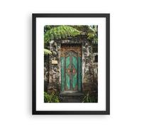 Cuadro Poster de Pared 30x40cm Póster Marco Puerta Puerta Verde Wall Art Prints