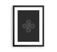 Cuadro Poster de Pared 30x40cm Póster Marco Símbolo Bucle Infinito Wall Art