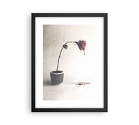 Cuadro Poster de Pared 30x40cm Póster Marco Símbolo Rosa Sufrimiento Wall Art