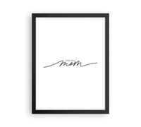 Cuadro Poster de Pared 30x40cm Póster Marco Te quiero mamá Wall Art Prints Decor