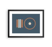 Cuadro Poster de Pared 40x30cm Póster Marco Abstracto Moderno Patrones Wall Art