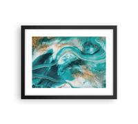 Cuadro Poster de Pared 40x30cm Póster Marco Agua Mar Océano Wall Art Prints