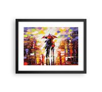 Cuadro Poster de Pared 40x30cm Póster Marco caminar amantes Wall Art Prints