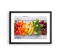 Cuadro Poster de Pared 40x30cm Póster Marco Comida vegetales comer fresco Art